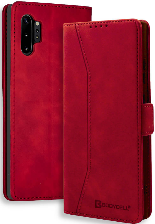 Bodycell Θήκη - Πορτοφόλι Samsung Galaxy Note 10 Plus - Red