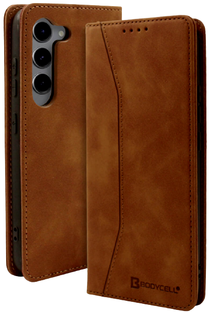 Bodycell Θήκη - Πορτοφόλι Samsung Galaxy S23 - Brown (5206015019692)