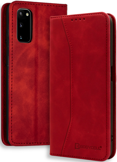 Bodycell Θήκη - Πορτοφόλι Samsung Galaxy S20 - Red