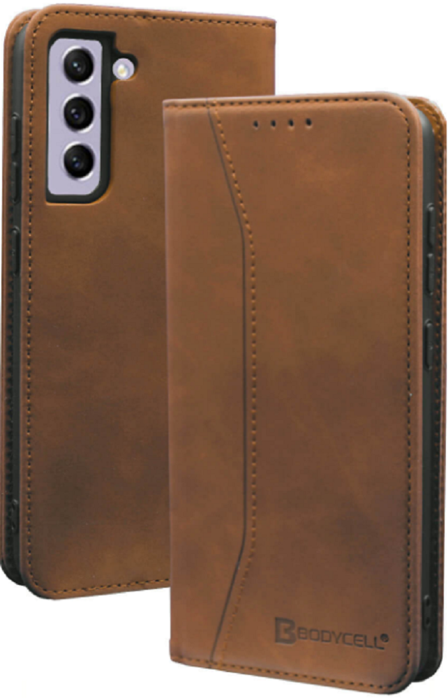 Bodycell Θήκη - Πορτοφόλι Samsung Galaxy S21 FE 5G - Brown