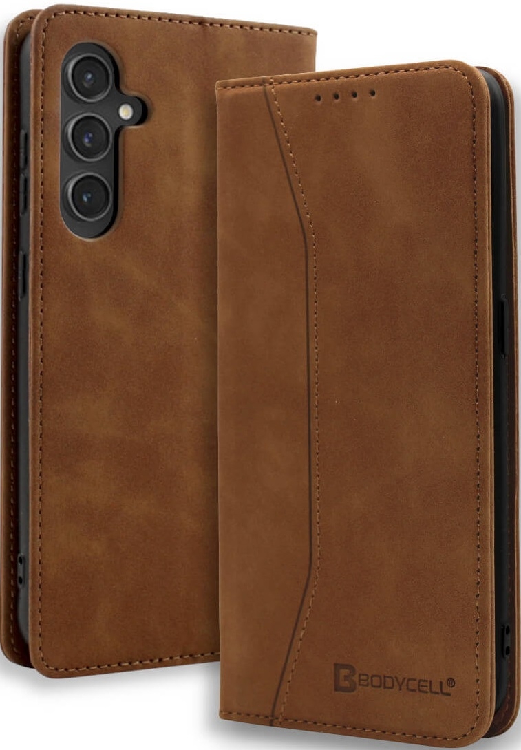 Bodycell Θήκη - Πορτοφόλι Samsung Galaxy S23 FE - Brown