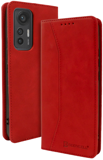 Bodycell Θήκη - Πορτοφόλι Xiaomi 12 Lite - Red
