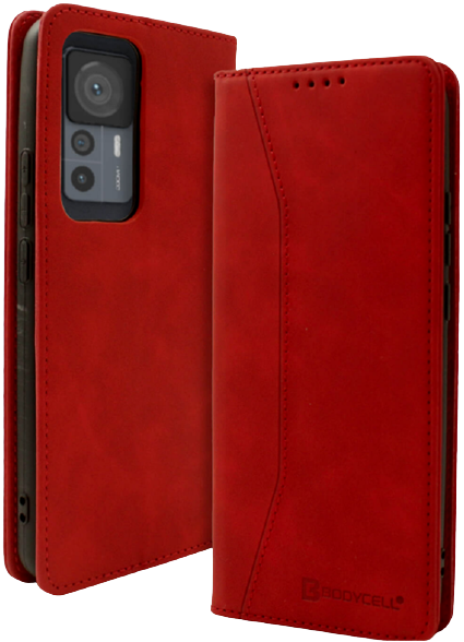 Bodycell Θήκη - Πορτοφόλι Xiaomi 12T / 12T Pro - Red (5206015017476)