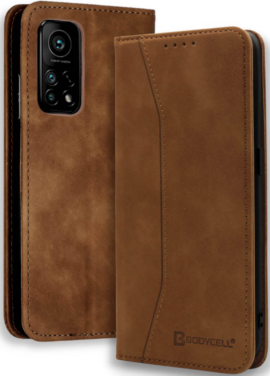 Bodycell Θήκη - Πορτοφόλι Xiaomi Mi 10T / 10T Pro - Brown (5206015059896)