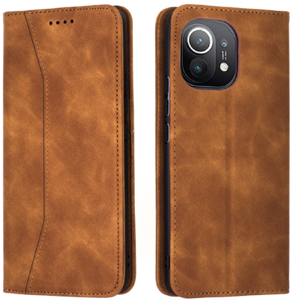 Bodycell Θήκη - Πορτοφόλι Xiaomi Mi 11 - Brown 