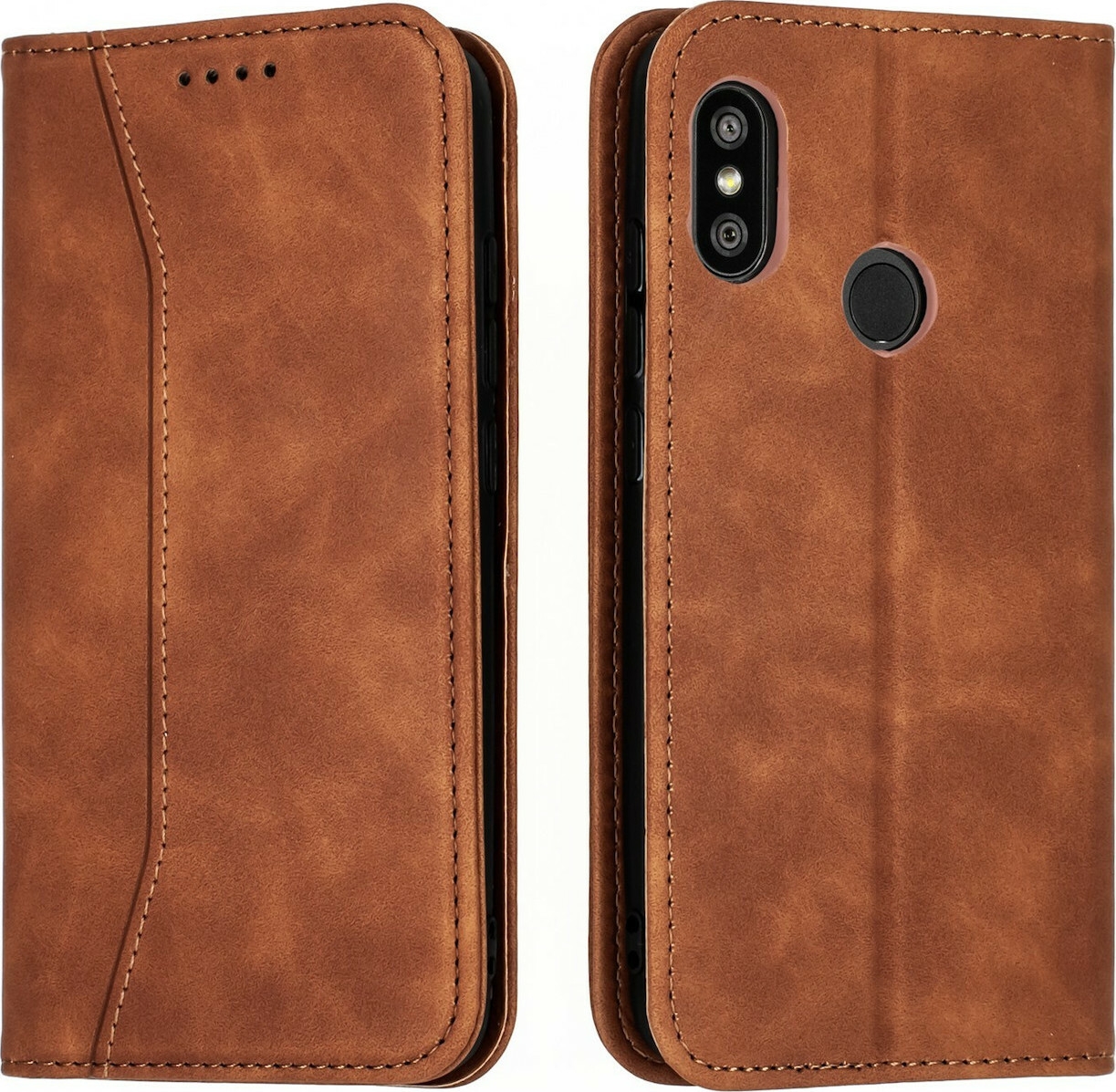 Bodycell Θήκη - Πορτοφόλι Xiaomi Mi A2 Lite / Redmi 6 Pro - Brown