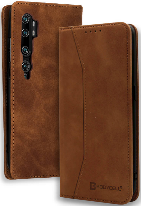 Bodycell Θήκη - Πορτοφόλι Xiaomi Mi Note 10 / Mi Note 10 Pro - Brown