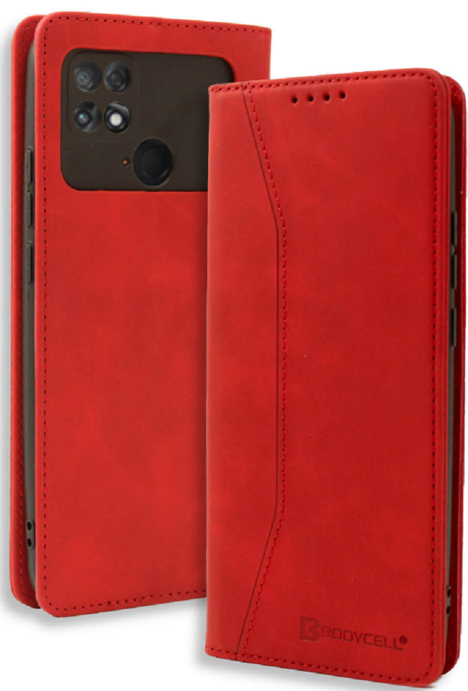 Bodycell Θήκη - Πορτοφόλι Xiaomi Poco C40 - Red