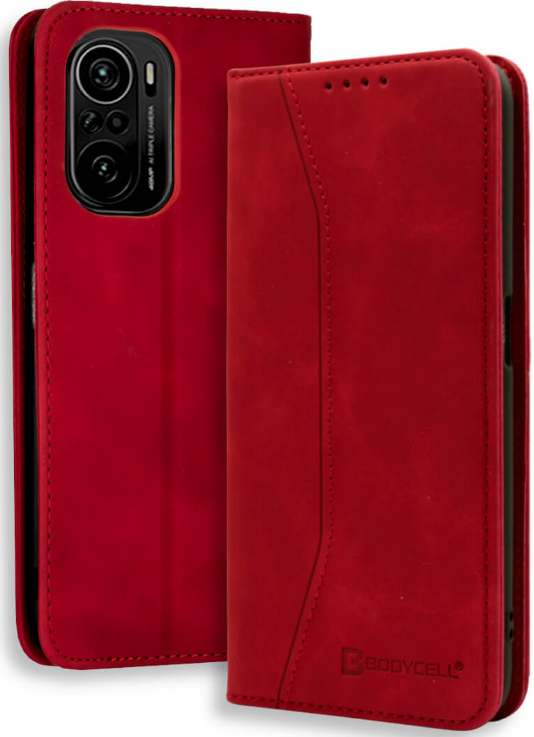 Bodycell Θήκη - Πορτοφόλι Xiaomi Poco F3 - Red