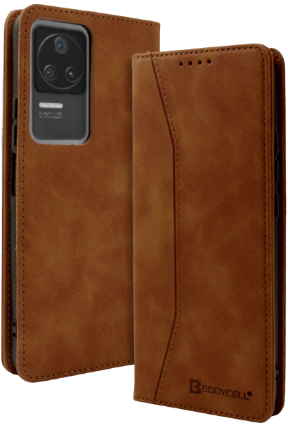 Bodycell Θήκη - Πορτοφόλι Xiaomi Poco F4 - Brown (5206015000089)
