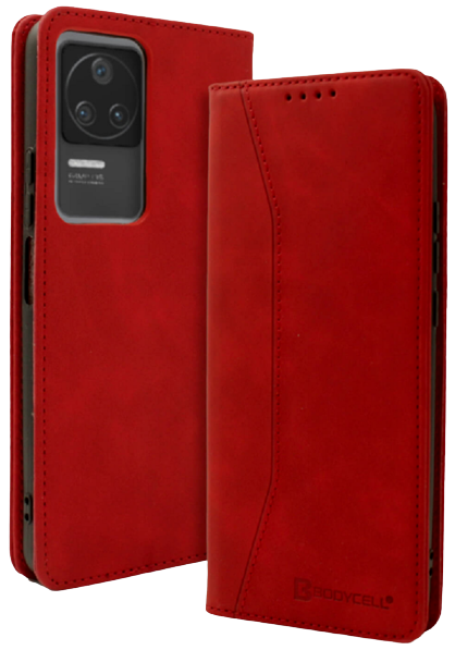 Bodycell Θήκη - Πορτοφόλι Xiaomi Poco F4 - Red (5206015000096)