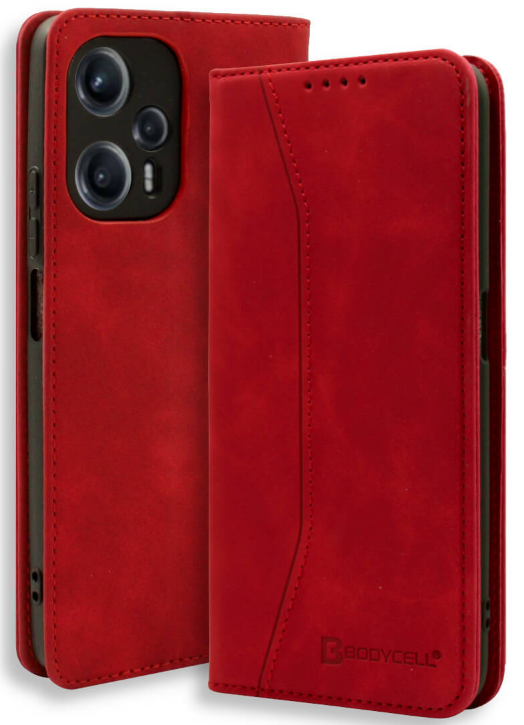 Bodycell Θήκη - Πορτοφόλι Xiaomi Poco F5 - Red
