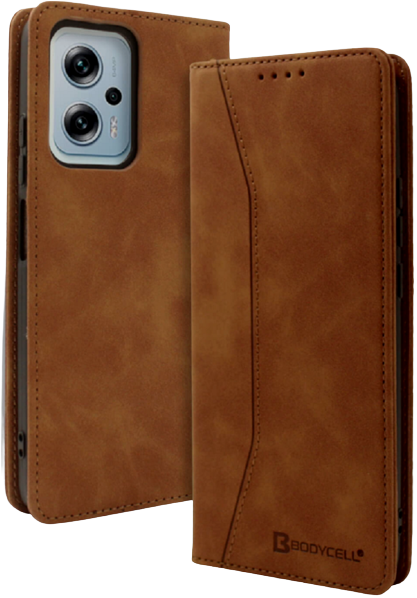 Bodycell Θήκη - Πορτοφόλι Xiaomi Poco X4 GT - Brown