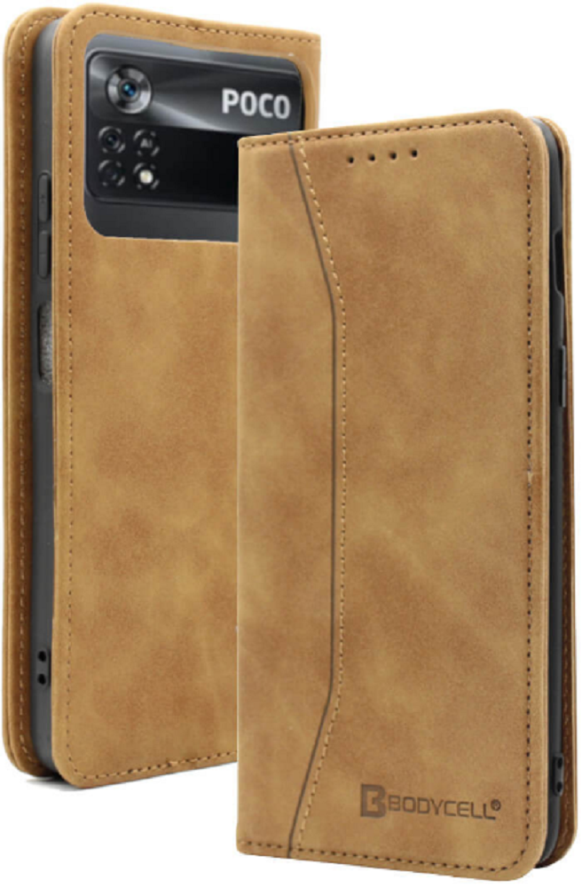 Bodycell Θήκη - Πορτοφόλι Xiaomi Poco X4 Pro 5G - Brown