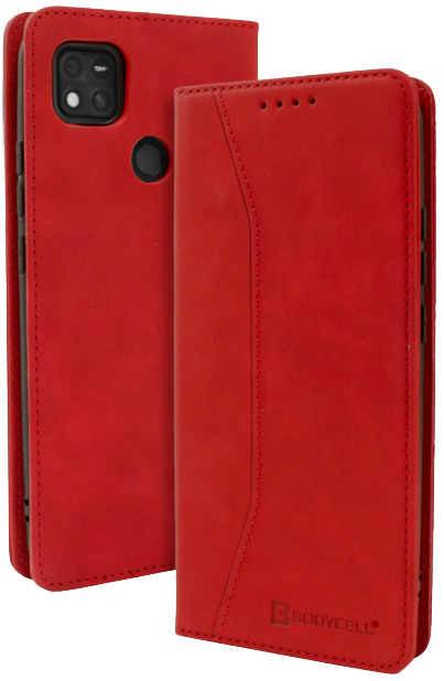 Bodycell Θήκη - Πορτοφόλι Xiaomi Redmi 10A - Red