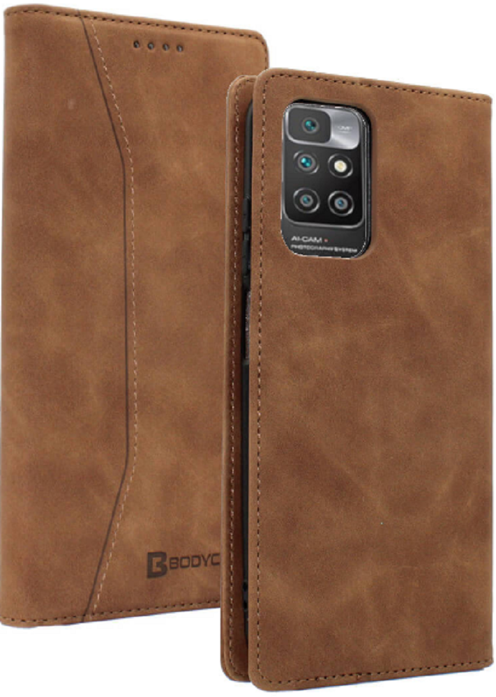 Bodycell Θήκη - Πορτοφόλι Xiaomi Redmi 10 - Brown