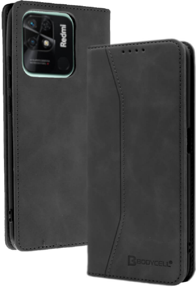 Bodycell Θήκη - Πορτοφόλι Xiaomi Redmi 10C - Black (5206015015823)