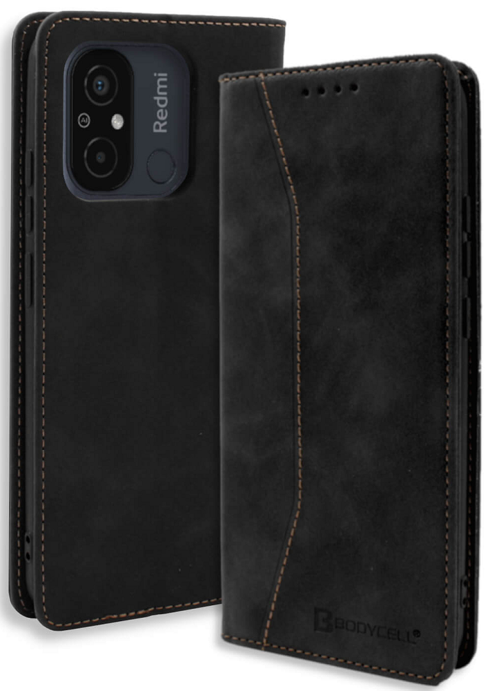 Bodycell Θήκη - Πορτοφόλι Xiaomi Redmi 12C - Black