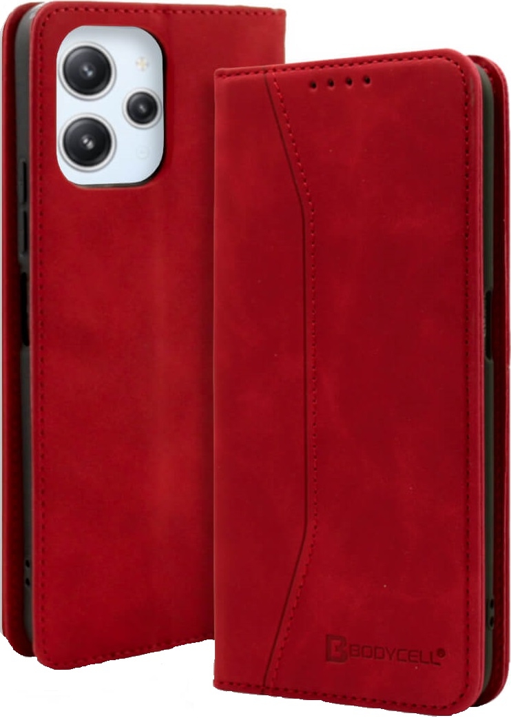 Bodycell Θήκη - Πορτοφόλι Xiaomi Redmi 12 - Red 