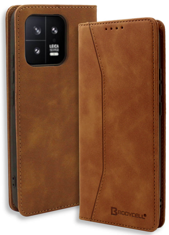 Bodycell Θήκη - Πορτοφόλι Xiaomi 13 - Brown