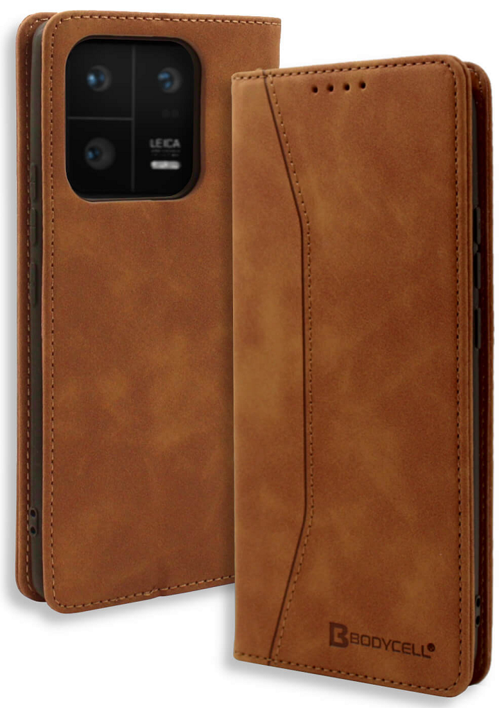 Bodycell Θήκη - Πορτοφόλι Xiaomi 13 Pro - Brown
