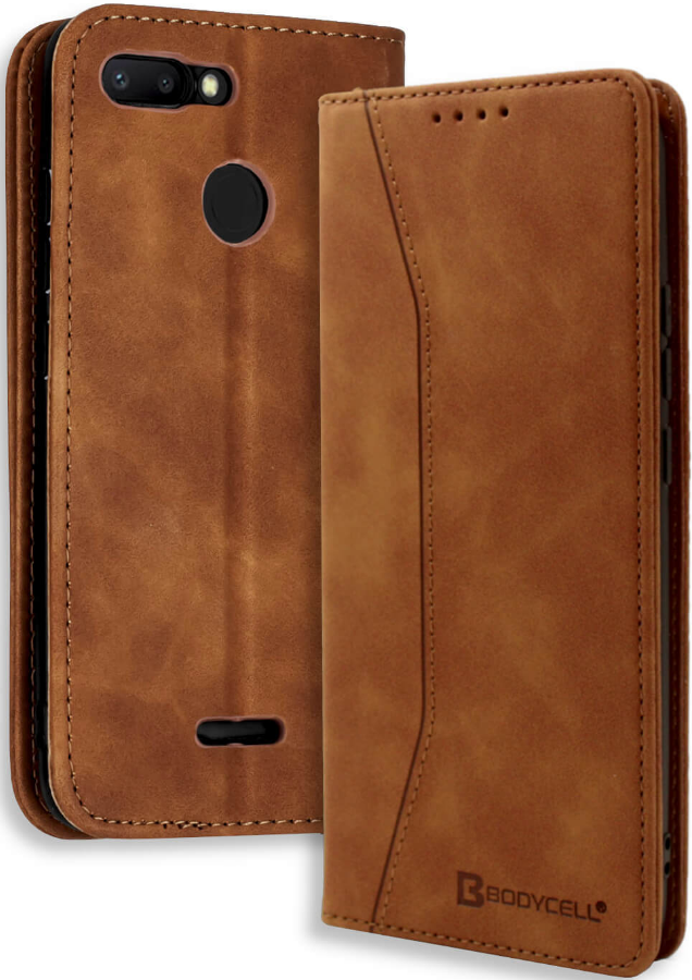Bodycell Θήκη - Πορτοφόλι Xiaomi Redmi 6 - Brown