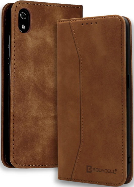 Bodycell Θήκη - Πορτοφόλι Xiaomi Redmi 7A - Brown