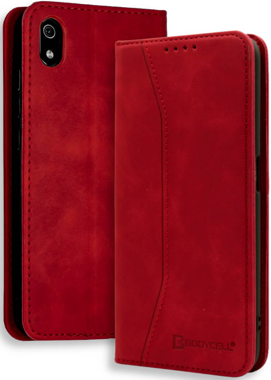 Bodycell Θήκη - Πορτοφόλι Xiaomi Redmi 7A - Red
