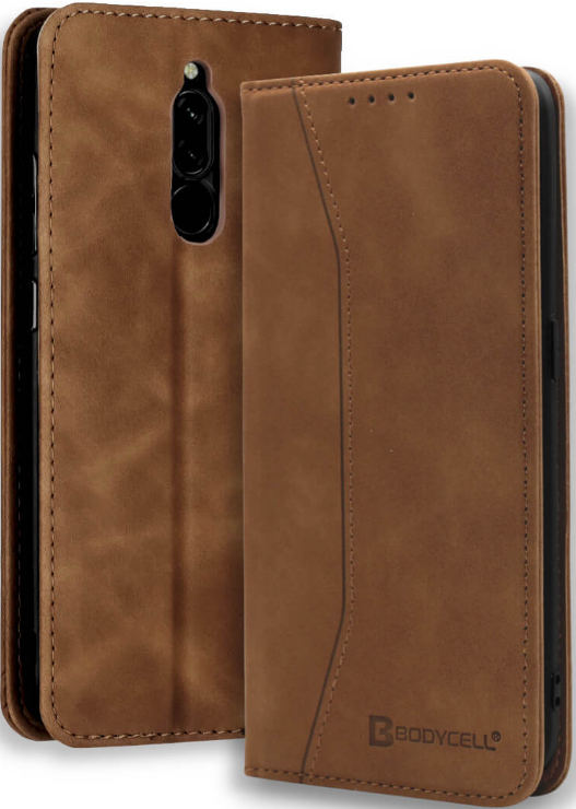 Bodycell Θήκη - Πορτοφόλι Xiaomi Redmi 8 - Brown