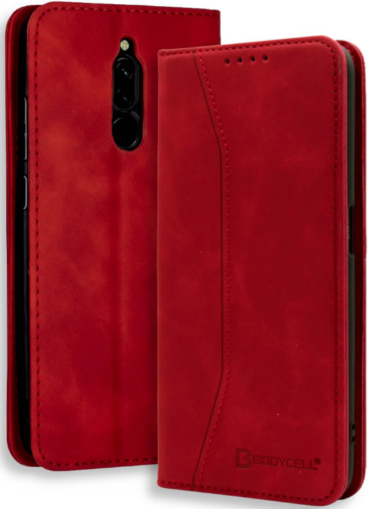 Bodycell Θήκη - Πορτοφόλι Xiaomi Redmi 8 - Red