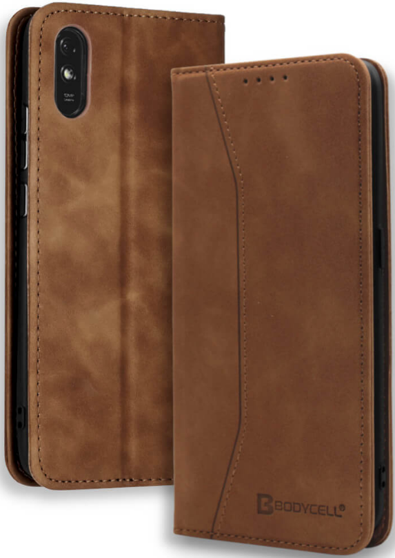 Bodycell Θήκη - Πορτοφόλι Xiaomi Redmi 9A / 9AT / 9i - Brown