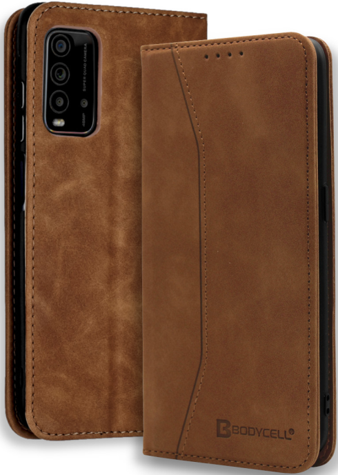 Bodycell Θήκη - Πορτοφόλι Xiaomi Redmi 9T - Brown