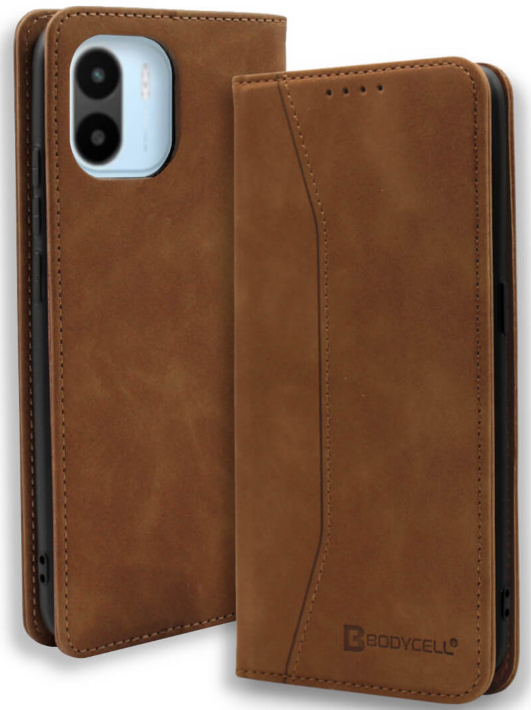 Bodycell Θήκη - Πορτοφόλι Xiaomi Redmi A2 - Brown (5206015021879)