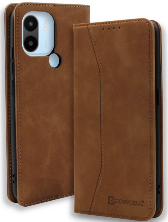 Bodycell Θήκη - Πορτοφόλι Xiaomi Redmi A2 Plus / A1 Plus - Brown 