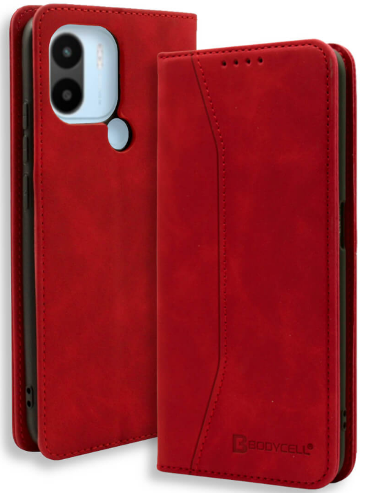 Bodycell Θήκη - Πορτοφόλι Xiaomi Redmi A2 Plus / A1 Plus - Red