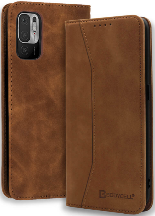 Bodycell Θήκη - Πορτοφόλι Xiaomi Redmi Note 10 5G - Brown