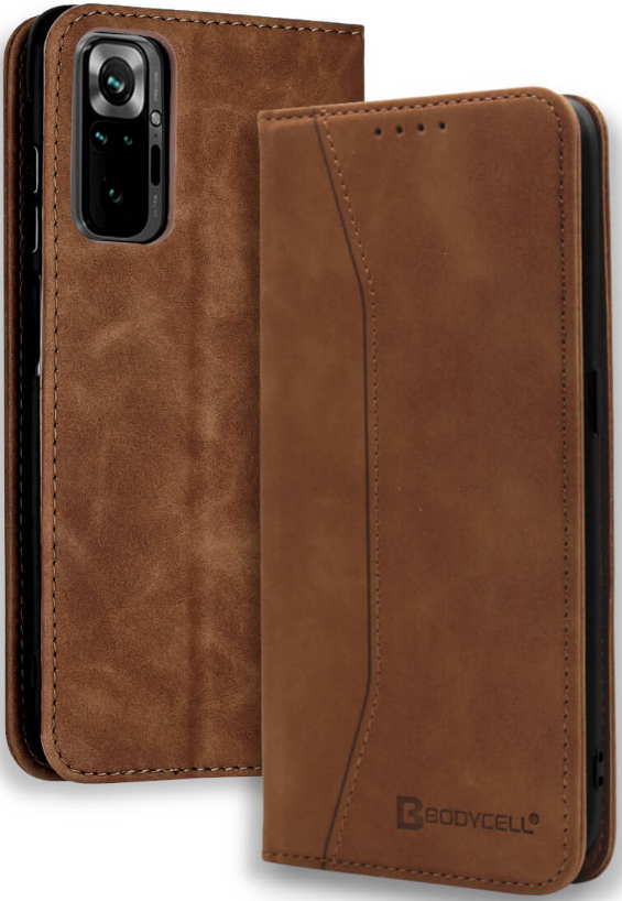 Bodycell Θήκη - Πορτοφόλι Xiaomi Redmi Note 10 Pro - Brown