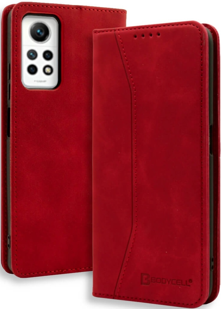 Bodycell Θήκη - Πορτοφόλι Xiaomi Redmi Note 11 Pro / Redmi Note 12 Pro 4G - Red