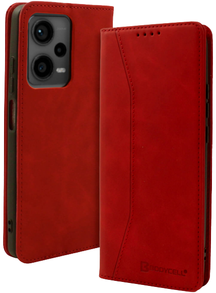 Bodycell Θήκη - Πορτοφόλι Xiaomi Redmi Note 12 Pro 5G - Red