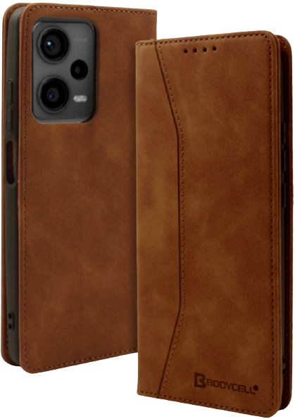 Bodycell Θήκη - Πορτοφόλι Xiaomi Redmi Note 12 Pro Plus - Brown