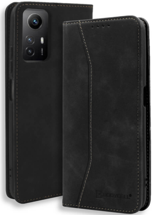 Bodycell Θήκη - Πορτοφόλι Xiaomi Redmi Note 12S - Black