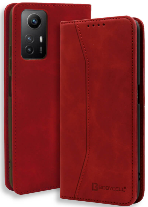Bodycell Θήκη - Πορτοφόλι Xiaomi Redmi Note 12S - Red