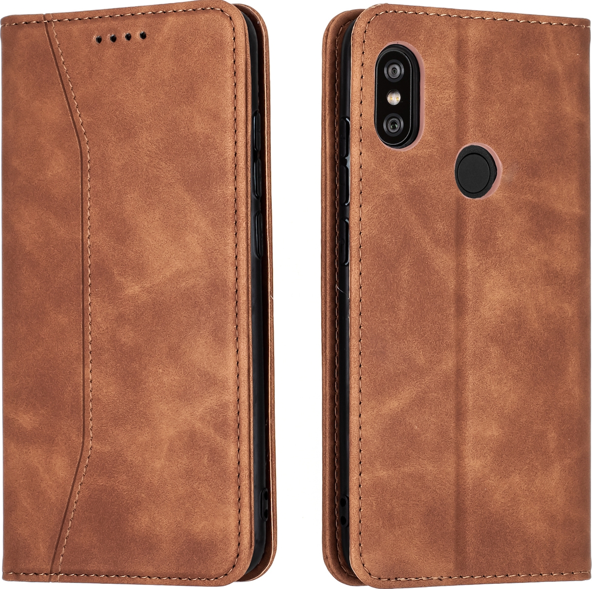 Bodycell Θήκη - Πορτοφόλι Xiaomi Redmi Note 6 Pro - Brown