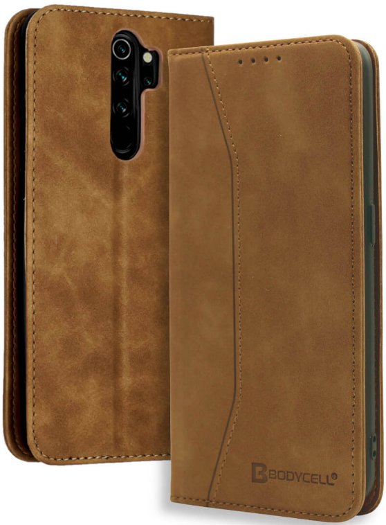Bodycell Θήκη - Πορτοφόλι Xiaomi Redmi Note 8 Pro - Brown