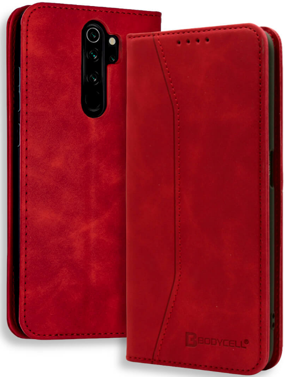 Bodycell Θήκη - Πορτοφόλι Xiaomi Redmi Note 8 Pro - Red