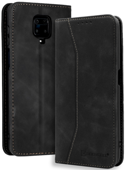 Bodycell Θήκη - Πορτοφόλι Xiaomi Redmi Note 9S / 9 Pro / 9 Pro Max - Black