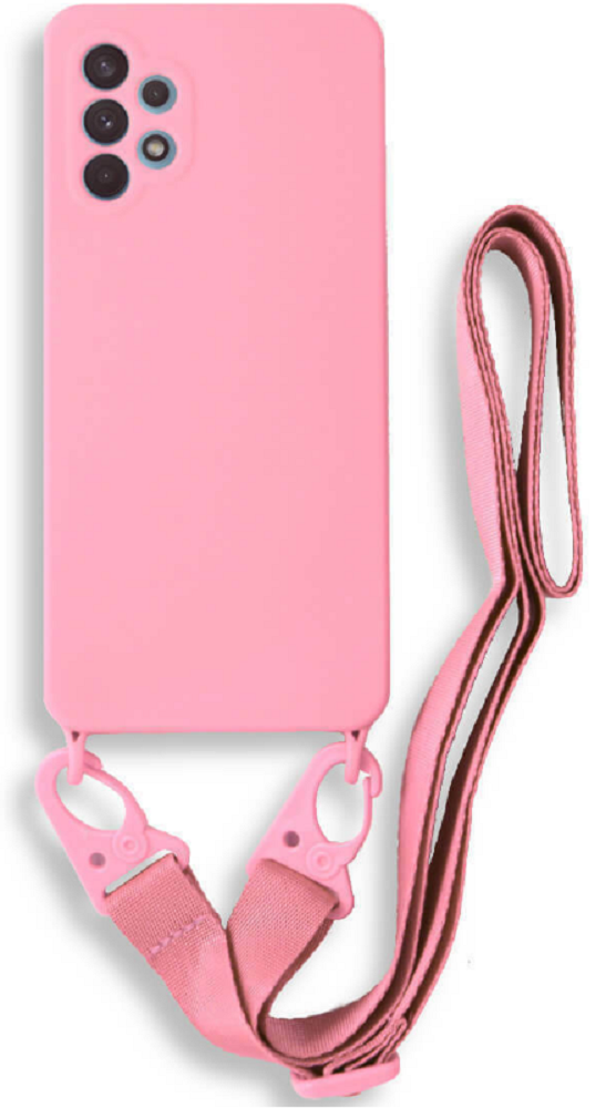 Bodycell Θήκη Σιλικόνης με Λουράκι Λαιμού - Samsung Galaxy A32 4G - Green