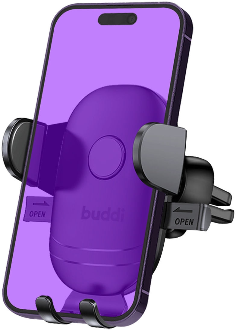 Buddi Phone Mount for Car Air Vent - Universal Ρυθμιζόμενη Βάση Στήριξης Κινητών / Smartphone για Αεραγωγούς Αυτοκινήτου - Black - 5 Έτη Εγγύηση