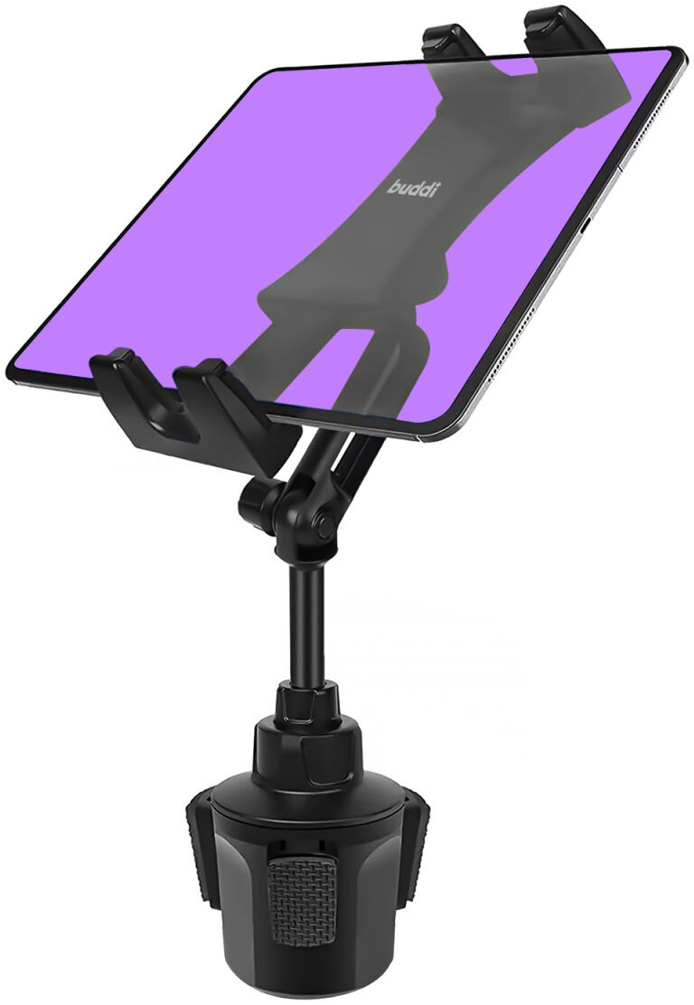 Buddi Tablet Holder for Car Cup - Universal Ρυθμιζόμενη Βάση Στήριξης Smartphone / Tablet για Ποτηροθήκη Αυτοκινήτου - Black - 5 Έτη Εγγύηση