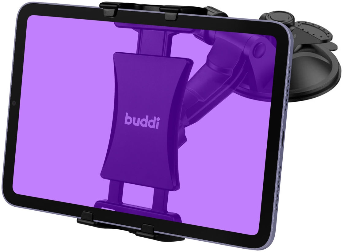 Buddi Tablet Holder for Car Dashboard / Windshield - Universal Ρυθμιζόμενη Βάση Στήριξης για Smartphone / Tablet με Βεντούζα για Ταμπλό / Παρμπρίζ Αυτοκινήτου - Black - 5 Έτη Εγγύηση